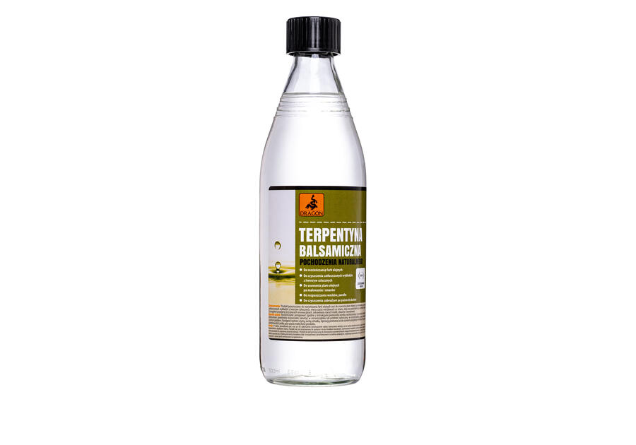 Zdjęcie: Terpentyna balsamiczna 0,5 L butelka szklana DRAGON